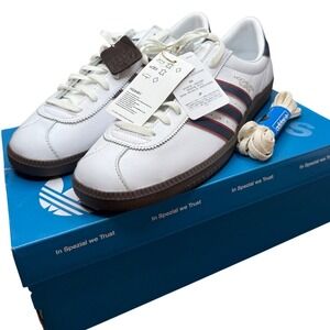 Adidas Hochelaga SPZL Mens White Navy Red Leather HQ4481 SZ 10 Shoes NEW IN BOX